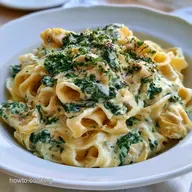 Creamy Spinach Artichoke Dip Pasta