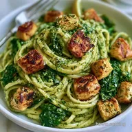 Spinach Chicken Pesto Pasta in 30 Minutes
