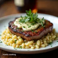 PanSeared Flank Steak with LemonHerb Creamy Orzo