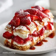 Strawberry Eclair Cake Recipe for 15 Servings