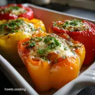 Stuffed Bell Peppers: Tender Crisp Shell