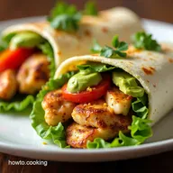 Sunshine Grilled Chicken Wrap with Avocado Crema
