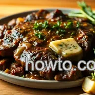 Easy & Juicy Mock Tender Steak with Garlic Herb Butter Recipe