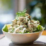 My GoTo Healthy Chicken Salad Lemon Dill Greek Yogurt No Mayo
