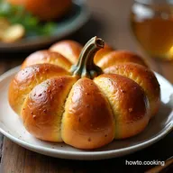 Soft Spiced PumpkinShaped Bread Recipe No Mould