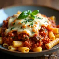 Creamy Beef Mince Tomato Pasta Bake Recipe