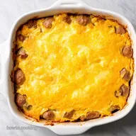 Easy MakeAhead Egg Casserole Breakfast Recipe Sausage Cheddar