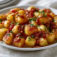 Traditional Warm Potato Salad with Bacon
