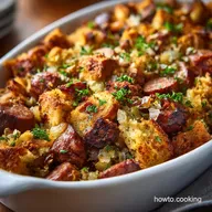 Sausage Stuffing Recipe: Crispy Top, Moist Interior, Deeply Savory