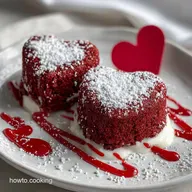 Valentine's Sweets: Molten White Chocolate Red Velvet