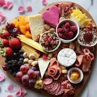 Valentines Charcuterie Board: Sweet & Savory Bites