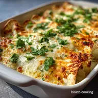 White Chicken Enchiladas: Creamy Oven-Baked in 45 Minutes