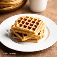 My GoTo Whole Wheat Flour Waffles Crispy Nutty
