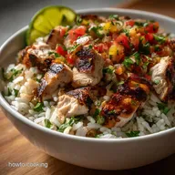 Grilled Chicken Burrito Bowls: Cilantro Lime Rice Recipe