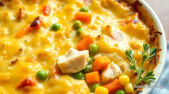 Bake Cheddar Chicken Pot Pie in 1 Hour recipe card