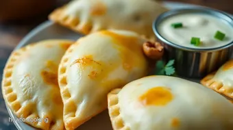 Bake Cheesy Empanadas - Quick and Delicious recipe card