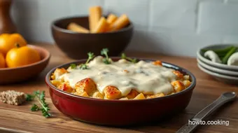 Bake Chicken Casserole with Creamy Sauce