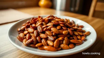 Bake Chopped Almonds with Sweet Asian Sauce