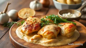 Bake Garlic Chicken with Creamy Flavor