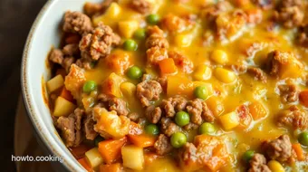 Bake Ground Beef Hotdish: Comforting Family Meal recipe card