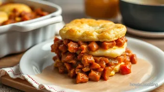 Bake Sloppy Joe Biscuit Casserole