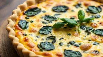 Bake Spinach Quiche: Healthy Comfort Food recipe card