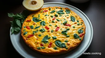 My Grandmother's Easy Chicken Frittata: A Deliciously Hearty Meal recipe card