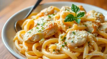 Delicious Chicken Garlic Parmesan Pasta Recipe: 30-Minute Comfort Food! recipe card