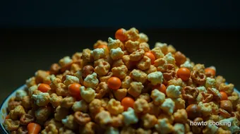 Easy Fall Harvest Caramel Corn Mix for Cozy Evenings recipe card