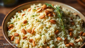 Fragrant Herb Rice Pilaf Recipe with Toasted Almonds - A Family Favorite recipe card