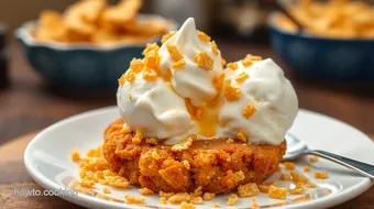 Fried Ice Cream with Crunchy Cornflakes