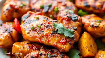 Grill Chicken with Flavorful Red Pepper Marinade recipe card