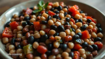 My Grandmother's Dense Bean Salad Recipe: A Delicious Sunday Favorite recipe card