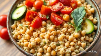 How to Create the Ultimate Mediterranean Quinoa Bowl! recipe card