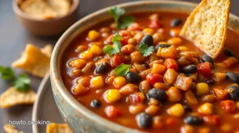 Quick Taco Soup with Crunchy Fritos recipe card