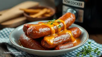 Slow Cooker Smoked Sausage Cheesy Delight