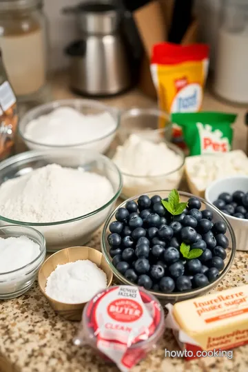 Blueberry Muffins ingredients