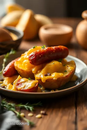 Cheesy Potato & Smoked Sausage Casserole presentation