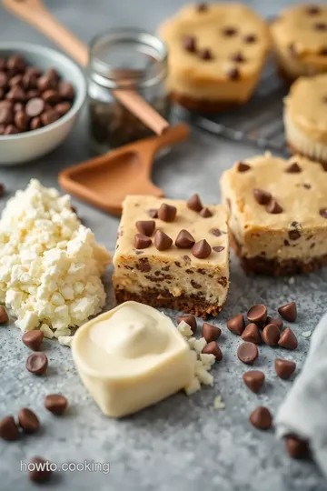 Chewy Chocolate Chip Cheesecake Treats ingredients