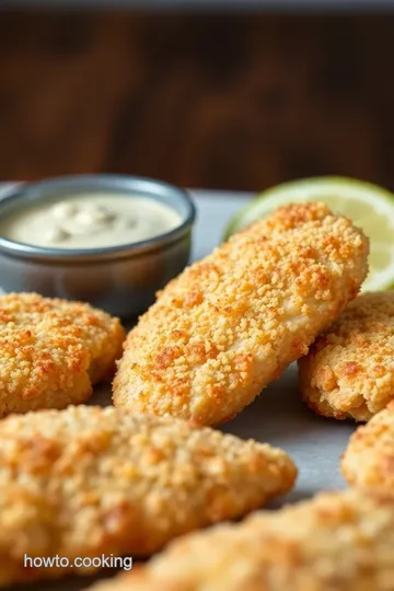 Crispy Oven-Baked Chicken Tenders presentation