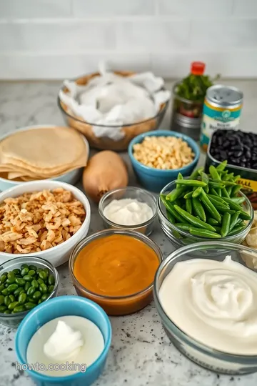 Creamy Mushroom & Wolf Chile Enchiladas ingredients