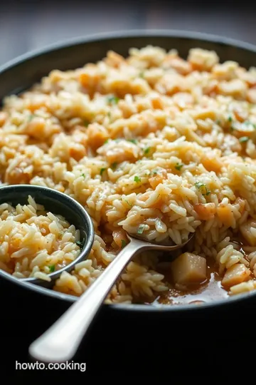 Savory French Onion Soup Baked Long Grain Rice steps