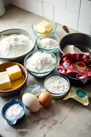 Madeleine Cookie Layer Cake ingredients