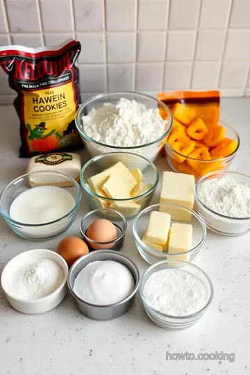 Hauntingly Delicious Spooky Sugar Cookies ingredients