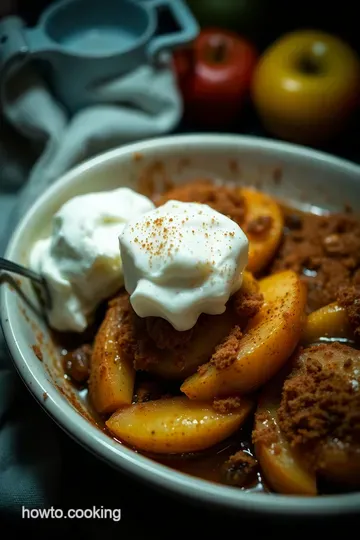 Baked Apples with Cinnamon Delight presentation