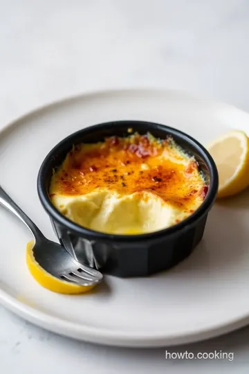 Crab Brûlée presentation