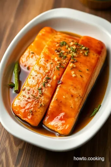 Baked Honey Garlic Salmon presentation