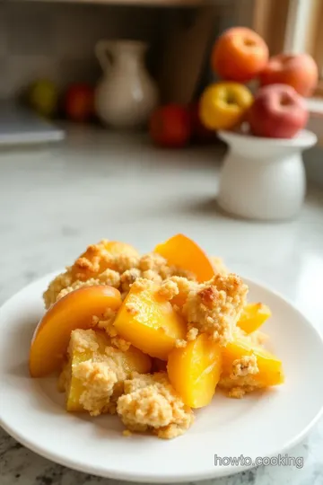 Classic Peach Crumble steps