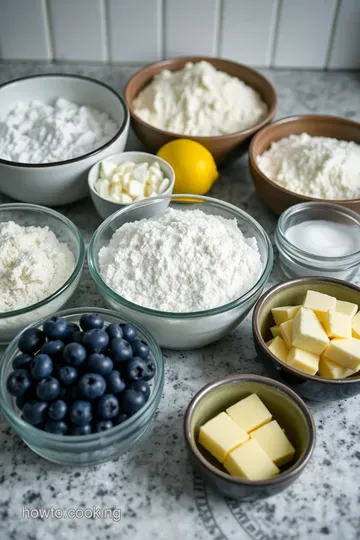 Blueberry Lemon Scones: A Burst of Freshness in Every Bite! ingredients