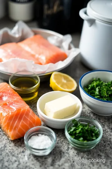 Boil in a Bag Salmon with Lemon Herb Butter ingredients